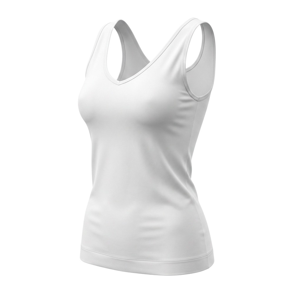WHBM Womens Scoop Neck Tank Top Sz L White Sleeveless Casual Layering Essential